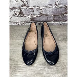 Summit White Mountain Navy Blue Patent Bow Ballet Flats Women’s Sz 39EU/8.5M US